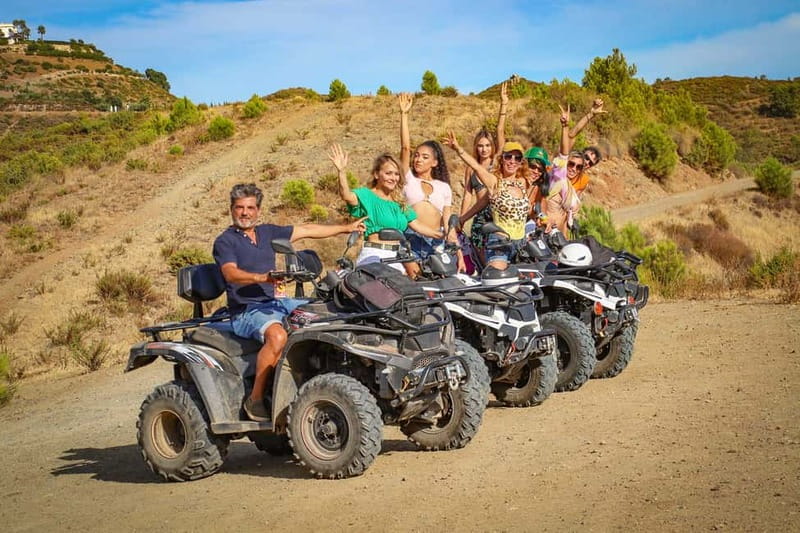 2 hours Quad Tour Marbella - 170€ per Quad up to 2 people - Crossing rivers and stopping at Río Real