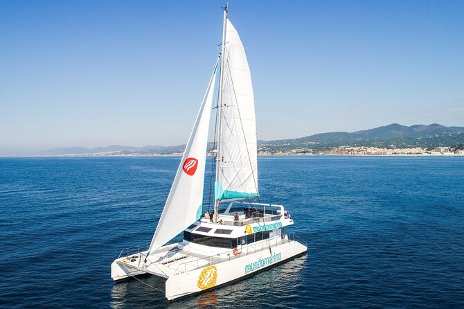 Bay of Malaga Catamaran Sailing - The first views: port architecture and the Pompidou Centre