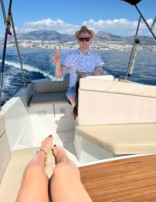 Benalmadena: Boat Rental with No License Required - Leaving the Marina With Staff at the Helm