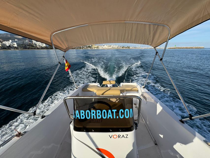 Benalmádena: Costa del Sol License-Free Boat Rental - What the boat includes for your private outing