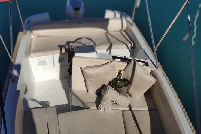 Boat Rental Without License in Benalmádena - Swimming, snorkeling, and the padded sun deck
