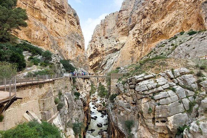 Caminito del Rey with Pickup from Malaga City - Walking above the Guadalhorce River