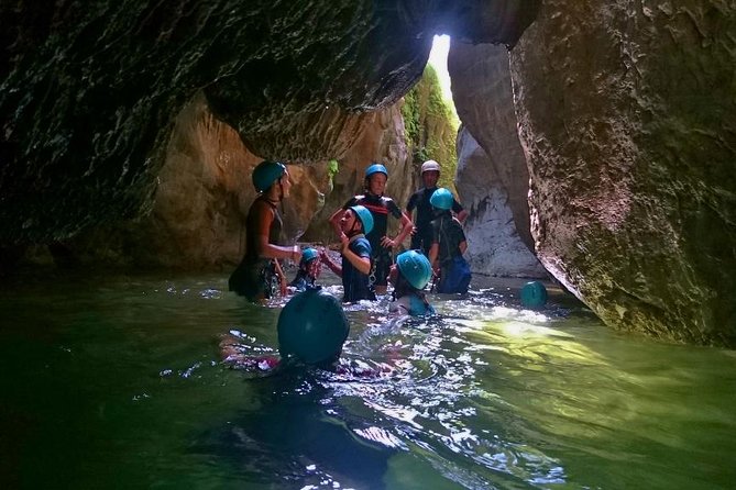 Canyoning Gorge Descent, river walk in Benahavis. - Pools, waterfalls and the cave-like section