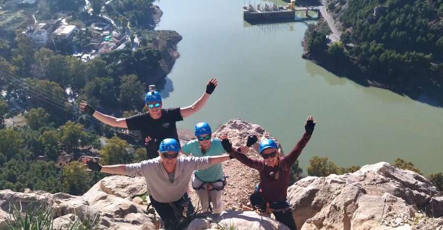 El Chorro: Climb Via Ferrata at Caminito del Rey - Preparing the equipment before the climb