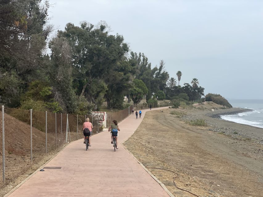 Estepona Bike Tour - The bicycles, helmet, and shared paths