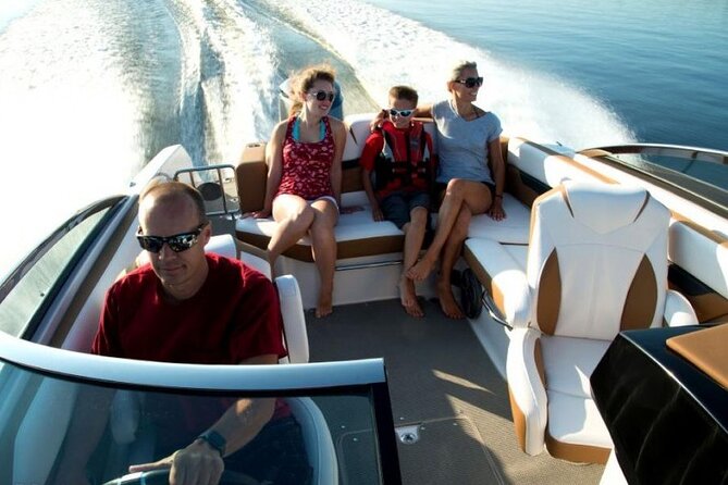 FourWinns HD240 boat rental for 10 people 4 hours - Cruising toward Maro-Cerro Gordo