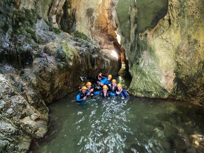 From Estepona: Guadalmina River Guided Canyoning Adventure - Photos, videos, snacks, and the end of the route