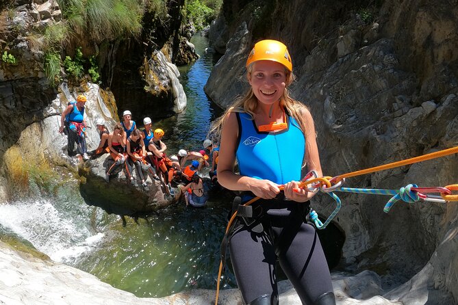 From Estepona: Guided Canyoning Tour on the Guadalmina River - Swimming through the narrow canyon