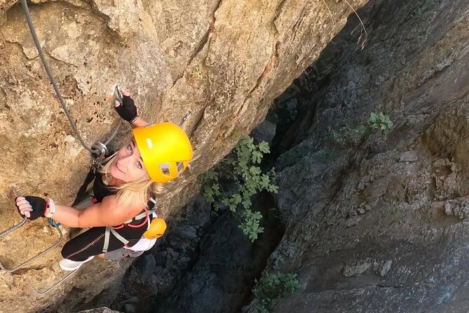 From Estepona: Guided Via Ferrata Adventure in Benalauría - Reaching the top above the Genal Valley