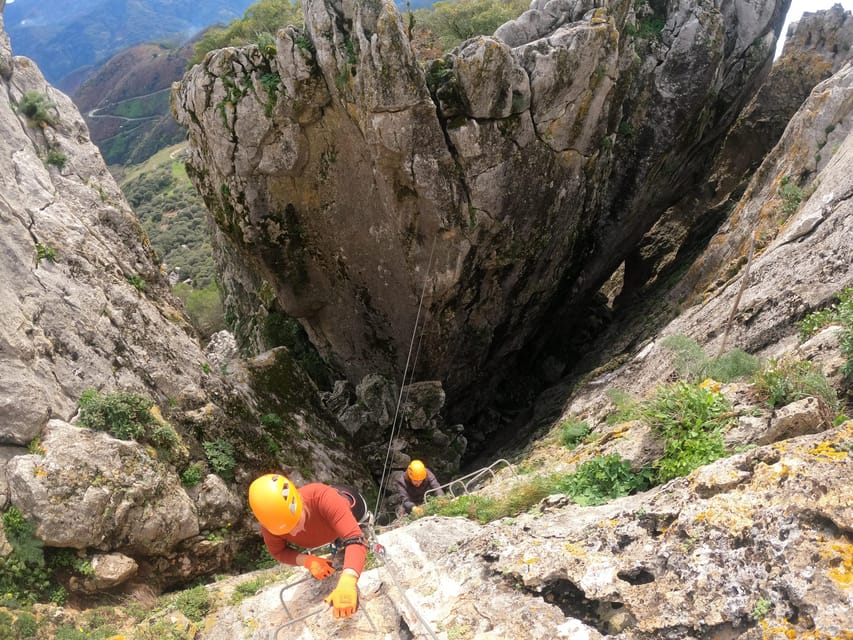 From Estepona: Vía Ferrata de Benalauria climbing tour - Returning after the final bridge