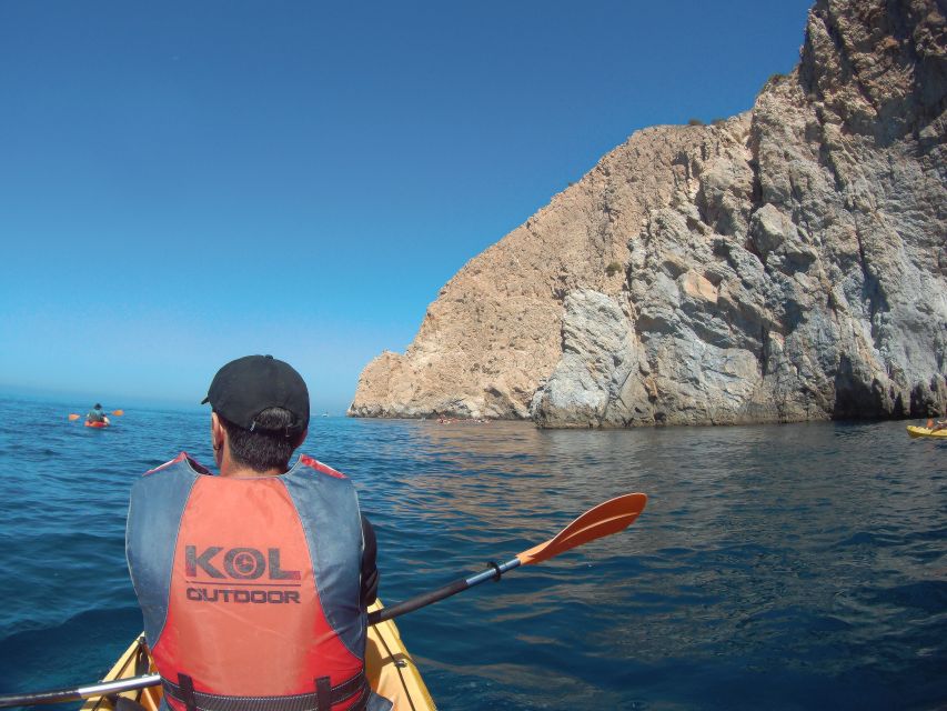 From Málaga: Cliffs of Maro-Cerro Gordo Guided Kayaking Tour - From Málaga to La Herradura by air-conditioned coach