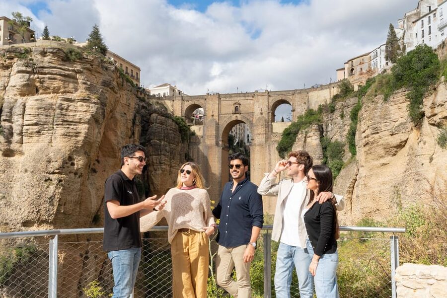 From Málaga: Ronda, White Village & Sevilla Day Trip - Ronda and the view from Puente Nuevo