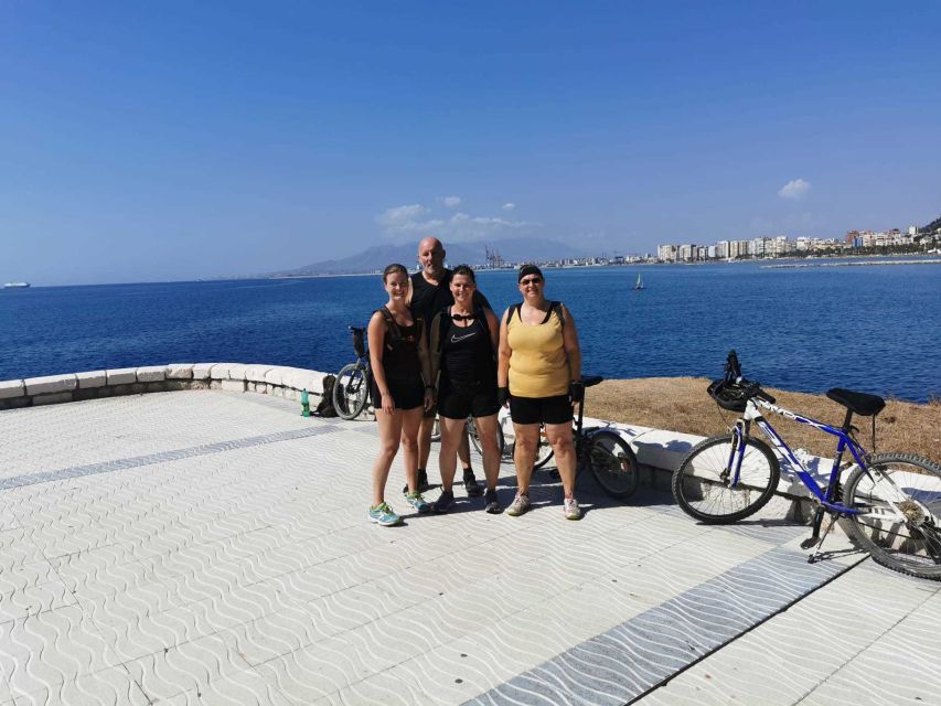 From Marbella: Guided Bicycle Tour to Puerto Banús - A short pause for photos or coffee