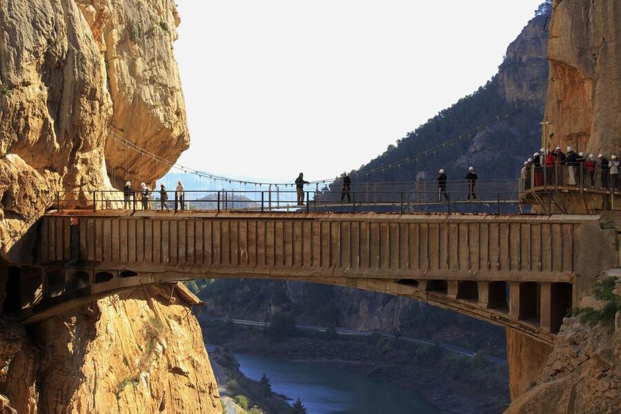 From Marbella or Estepona: Caminito del Rey Guided Day Trip - The bridge and the high views