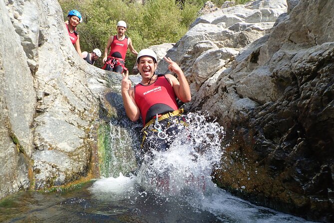 From Mijas: Guadalmina Canyon Canyoning Tour - The canyon narrows as the route continues