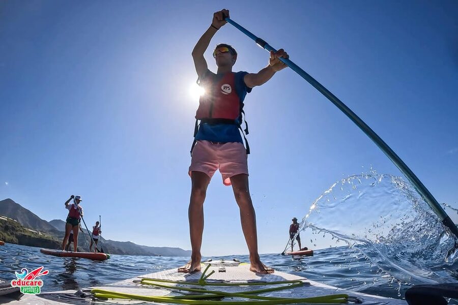 From Nerja: Guided Paddle Surf Cliffs and Maro Waterfall - Snorkeling below the boards