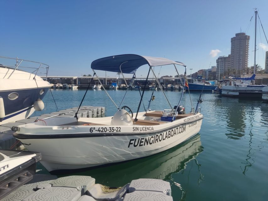 Fuengirola no License Boat from 2 To 4 Hours - Key points to know before booking