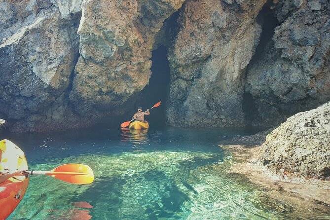 Kayak and Snorkeling Excursion in Maro Cerro Gordo Cliffs - Paddling beneath the Maro Cerro Gordo cliffs