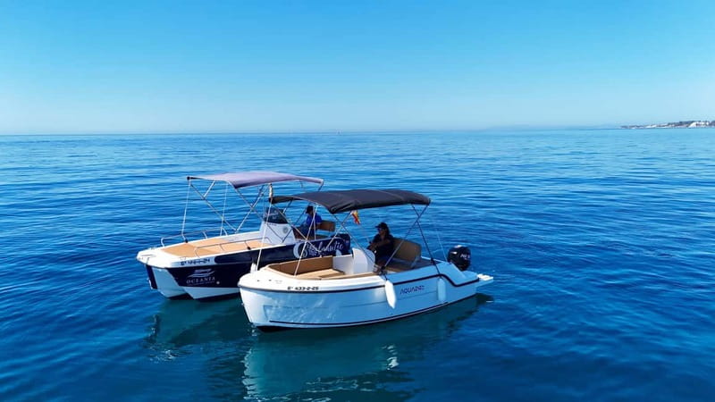 Malaga: 5-Seater Speedboat Boat Rental Without a License - Taking the wheel at Benalmádena Marina