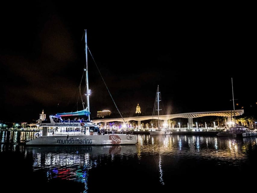 Malaga: A Sea of Stars Nighttime Stargazing Catamaran Tour - The Malaga skyline from a different angle