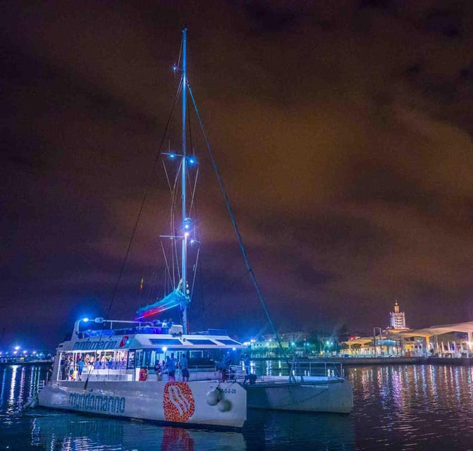 Malaga: A Sea of Stars Nighttime Stargazing Catamaran Tour - What the 90-minute schedule feels like