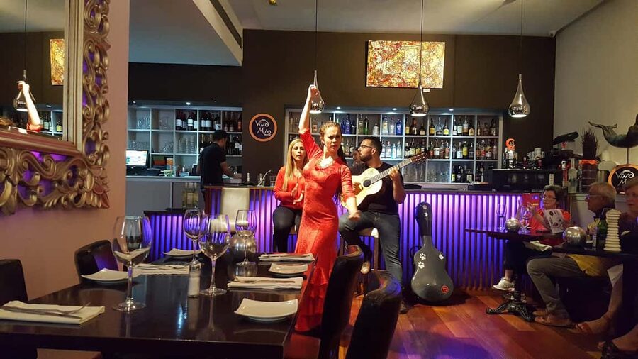 Malaga: Authentic Flamenco Dinner Show at Vino Mio - The restaurant atmosphere: close, social, and sometimes distracting
