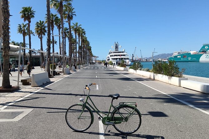 Malaga Bike Tour - Wine & Tapas - Riding toward Malagueta Beach
