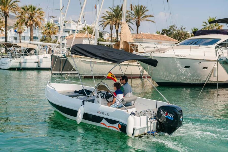 Malaga: Boat Rental without a License for Dolphin Watching - Music, seating, and the small details
