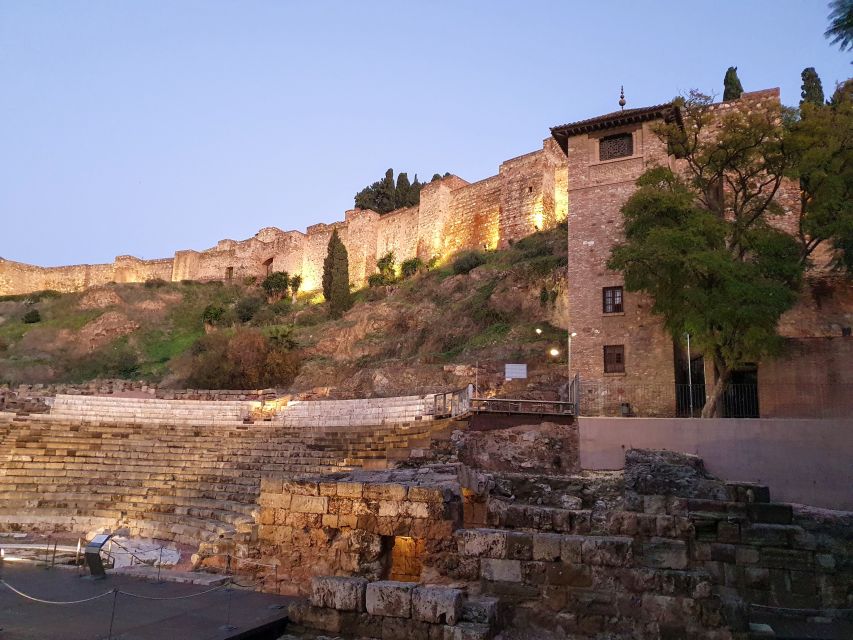Málaga: Cathedral, Alcazaba, Roman Theater Walking Tour - The Roman Theater below the fortress