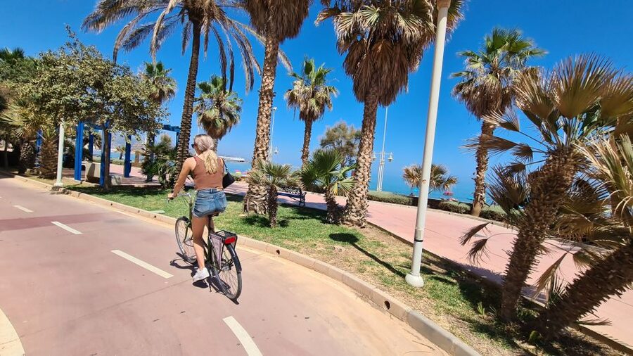 Malaga: City Bike Rental with Self-Guided Cycling Route - The east coast: fishing neighborhoods, beaches, and tunnels