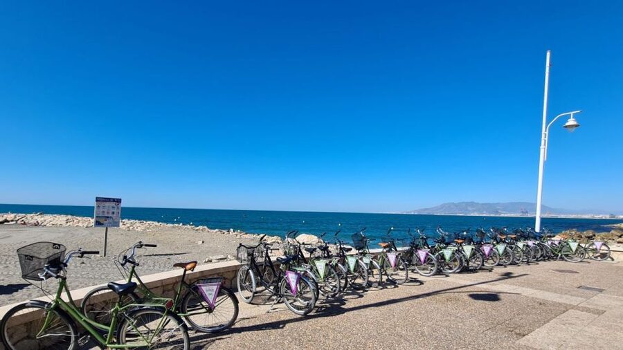 Malaga: City Bike Rental with Self-Guided Cycling Route - West along the Guadalmedina to the wetlands
