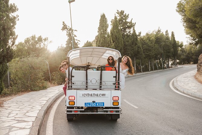 Malaga Express Tour with Local Guide in Eco Tuk Tuk Private - University, Bank of Spain, and City Hall