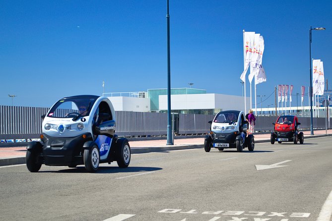 Malaga Highlights by Electric Car with Port Pick up - From Terminal Cruceros to the Malagueta waterfront