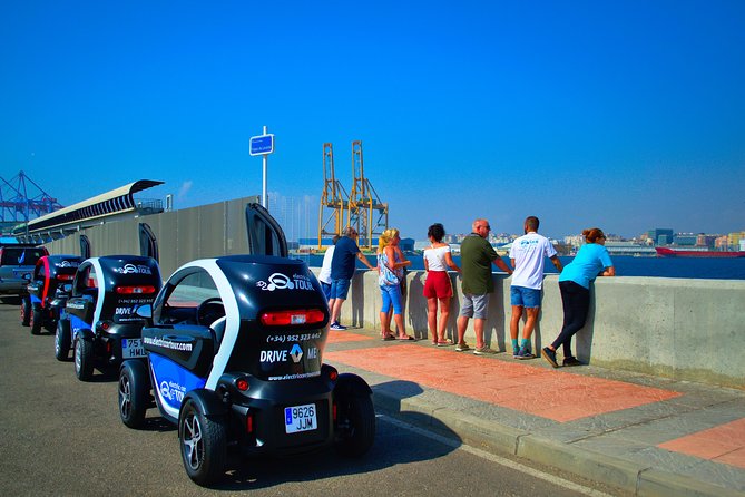Malaga Highlights by Electric Car with Port Pick up - Climbing toward Gibralfaro’s 15-minute viewpoint
