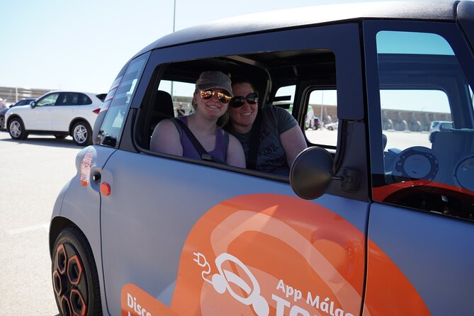 Malaga Highlights by Electric Car with Port Pick up - The Pompidou Museum and port-side finish