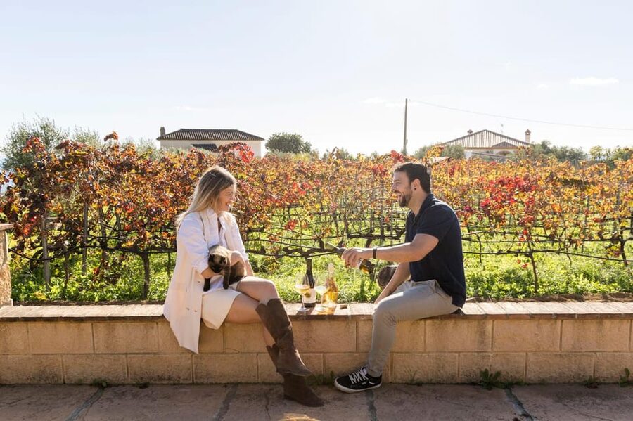 Malaga: Organic Vineyard Tour with 6 Wines, Tapas & Transfer - Inside Antonio’s small production cellar