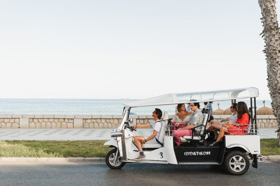 Malaga: Private City Tour by Eco Tuk Tuk - University of Malaga and the first city views