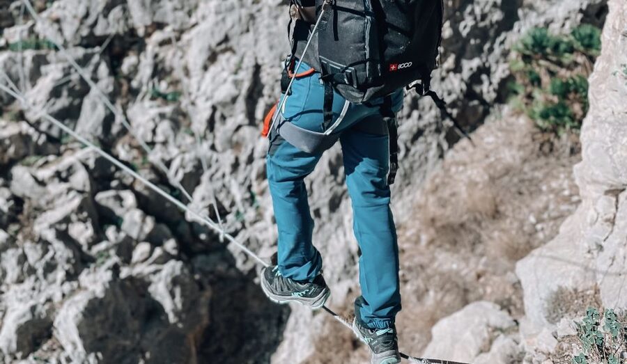 Malaga: Via Ferrata Hike at village of El Chorro - The approach hike and first iron steps