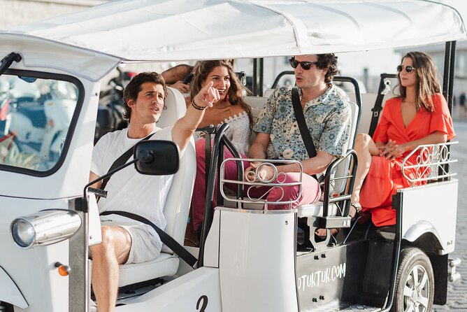Malaga Welcome Tour with Local Guide in Eco Tuk Tuk Private - La Farola, La Malagueta, and the sea