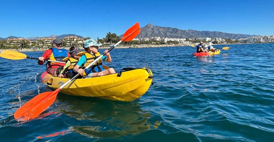 Marbella: Guided Kayak Tour in Puerto Banús - Choosing sunrise or a morning departure