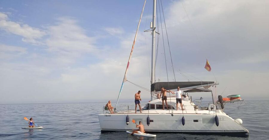 Marbella: Private Cruise in Catamaran - Drinks, fruit, and snacks onboard