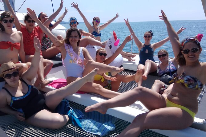 Marbella Small Group Catamaran with Dolphin Watching - The anchorage stop for swimming and water sports