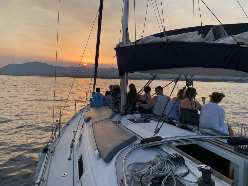 Marbella: Sunset Sailing Trip with Drinks and Snacks - The sunset is the main attraction