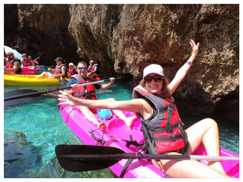 Nerja: Cliffs of Maro-Cerro Gordo Guided Kayak Tour - Coves, rocks, and the swimming stop