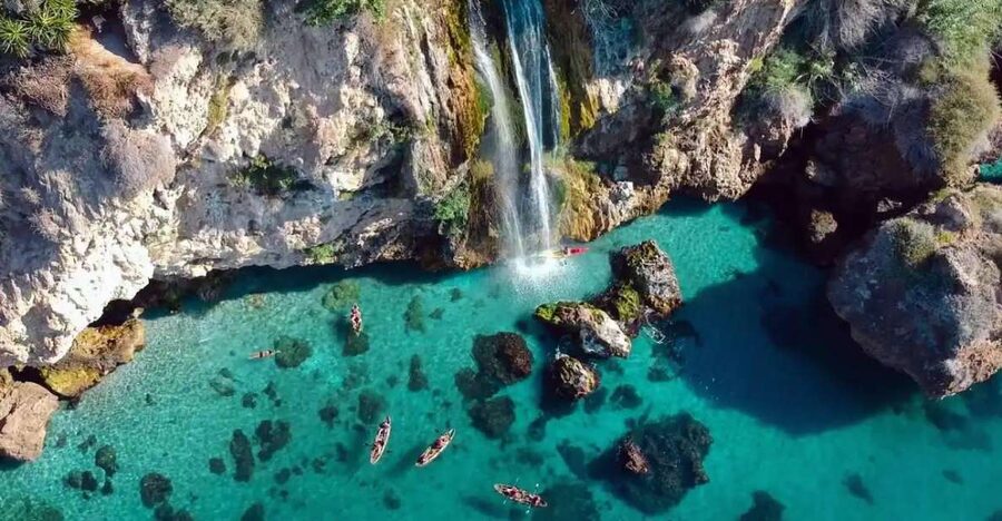 Nerja: Free Kayak Route along the cliffs of Nerja and Maro - Following the cliffs toward the caves