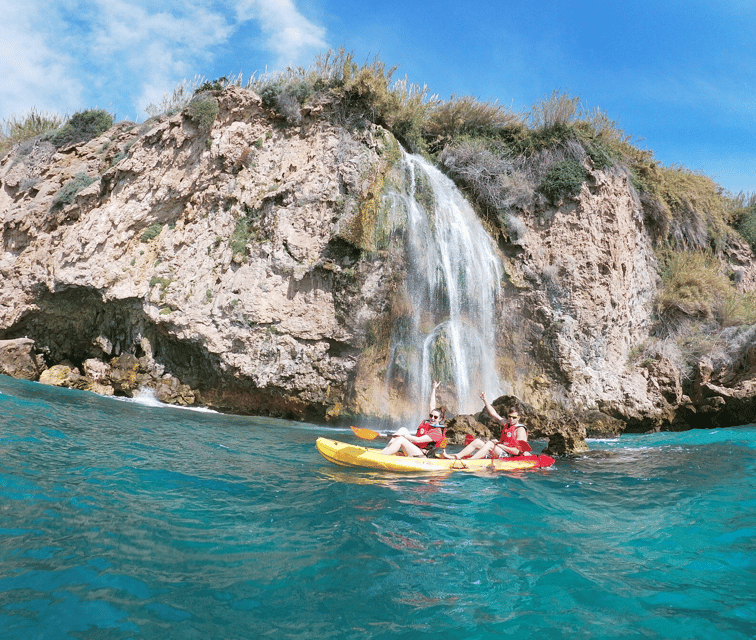 Nerja: Guided Kayak Tour Nerja Cliffs and Maro Waterfall - The first lesson: simple technique, useful safety