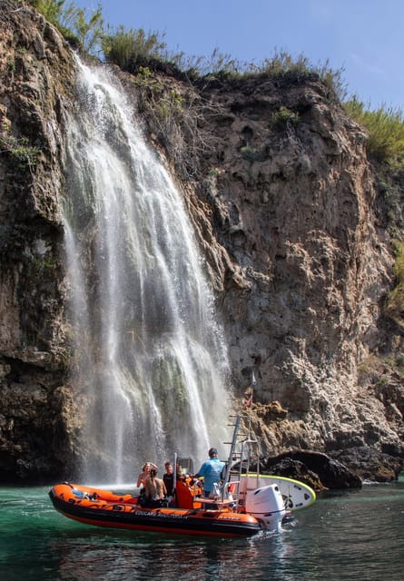 Nerja-Maro: Snorkeling & Sea Scooter Speedboat Trip - A quick ride from Burriana Beach to the Maro cliffs