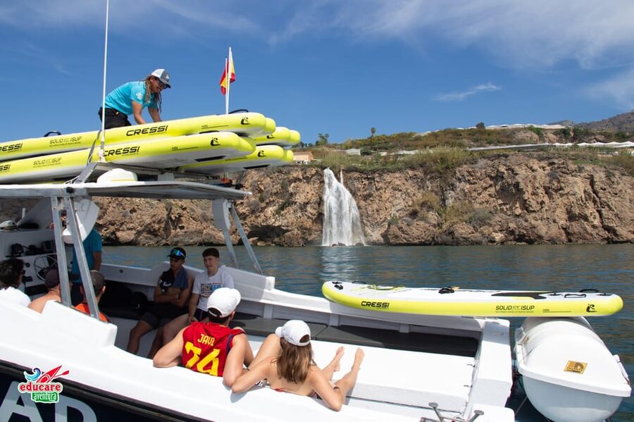 Nerja: Maro Waterfall Boat Trip with Paddleboarding & Drink - Along the Cliffs of Maro-Cerro Gordo