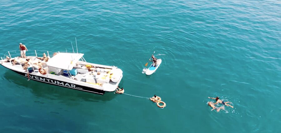 Nerja: Maro Waterfall Boat Trip with Paddleboarding & Drink - Leaving Caleta de Vélez on the Aventumar
