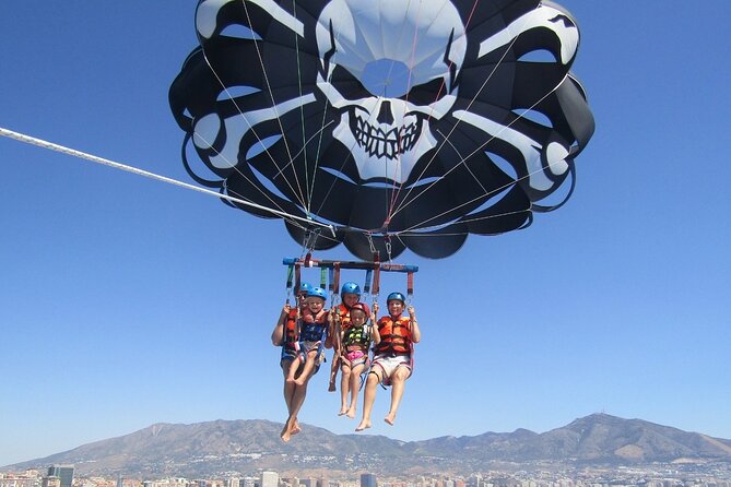 Parasailing Benalmadena - The Highest Flights on the Costa - High above Benalmádena Marina